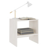 NNEVL Bedside Cabinets 2 pcs White 40x30.5x40 cm Solid Pinewood