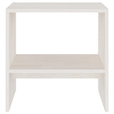 NNEVL Bedside Cabinets 2 pcs White 40x30.5x40 cm Solid Pinewood