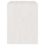 NNEVL Bedside Cabinets 2 pcs White 40x30.5x40 cm Solid Pinewood