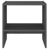NNEVL Bedside Cabinets 2 pcs Grey 40x30.5x40 cm Solid Pinewood