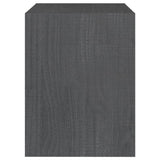 NNEVL Bedside Cabinets 2 pcs Grey 40x30.5x40 cm Solid Pinewood