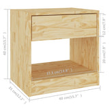 NNEVL Bedside Cabinets 2 pcs 40x31x40 cm Solid Pinewood