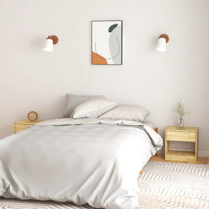 NNEVL Bedside Cabinets 2 pcs 40x31x40 cm Solid Pinewood
