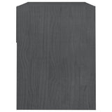 NNEVL Bedside Cabinets 2 pcs Grey 40x31x40 cm Solid Pinewood