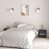 NNEVL Bedside Cabinets 2 pcs Grey 40x31x40 cm Solid Pinewood