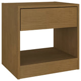 NNEVL Bedside Cabinet Honey Brown 40x31x40 cm Solid Pinewood