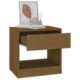 NNEVL Bedside Cabinet Honey Brown 40x31x40 cm Solid Pinewood