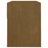 NNEVL Bedside Cabinet Honey Brown 40x31x40 cm Solid Pinewood