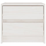 NNEVL Bedside Cabinets 2 pcs White 40x30.5x35.5 cm Solid Pine Wood
