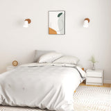 NNEVL Bedside Cabinets 2 pcs White 40x30.5x35.5 cm Solid Pine Wood