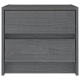 NNEVL Bedside Cabinets 2 pcs Grey 40x30.5x35.5 cm Solid Pine Wood