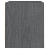NNEVL Bedside Cabinets 2 pcs Grey 40x30.5x35.5 cm Solid Pine Wood