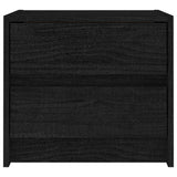 NNEVL Bedside Cabinets 2 pcs Black 40x30.5x35.5 cm Solid Pine Wood