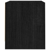 NNEVL Bedside Cabinets 2 pcs Black 40x30.5x35.5 cm Solid Pine Wood