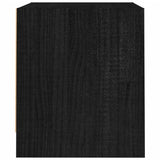 NNEVL Bedside Cabinets 2 pcs Black 40x30.5x35.5 cm Solid Pine Wood