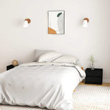 NNEVL Bedside Cabinets 2 pcs Black 40x30.5x35.5 cm Solid Pine Wood