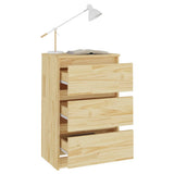 NNEVL Bedside Cabinet 40x29.5x64 cm Solid Pine Wood