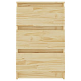 NNEVL Bedside Cabinet 40x29.5x64 cm Solid Pine Wood