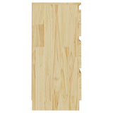 NNEVL Bedside Cabinet 40x29.5x64 cm Solid Pine Wood