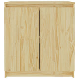 NNEVL Side Cabinet 60x36x65 cm Solid Pinewood