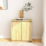 NNEVL Side Cabinet 60x36x65 cm Solid Pinewood