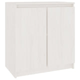 NNEVL Side Cabinet White 60x36x65 cm Solid Pinewood
