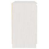NNEVL Side Cabinet White 60x36x65 cm Solid Pinewood
