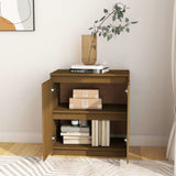 NNEVL Side Cabinet Honey Brown 60x36x65 cm Solid Pinewood