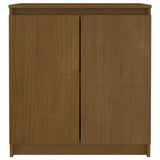 NNEVL Side Cabinet Honey Brown 60x36x65 cm Solid Pinewood