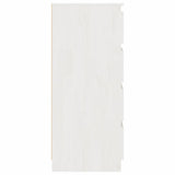 NNEVL Side Cabinet White 60x36x84 cm Solid Pinewood