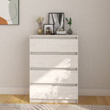 NNEVL Side Cabinet White 60x36x84 cm Solid Pinewood