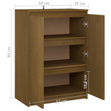 NNEVL Sideboard Honey Brown 60x36x84 cm Solid Pinewood