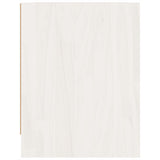 NNEVL Bedside Cabinet White 40x30.5x40 cm Solid Pinewood