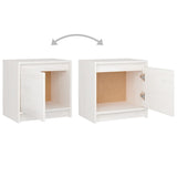 NNEVL Bedside Cabinets 2 pcs White 40x30.5x40 cm Solid Pinewood
