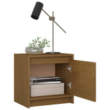 NNEVL Bedside Cabinet Honey Brown 40x30.5x40 cm Solid Pinewood