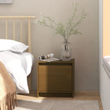 NNEVL Bedside Cabinet Honey Brown 40x30.5x40 cm Solid Pinewood