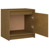 NNEVL Bedside Cabinets 2 pcs Honey Brown 40x30.5x40 cm Solid Pinewood