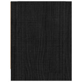 NNEVL Bedside Cabinet Black 40x30.5x40 cm Solid Pinewood