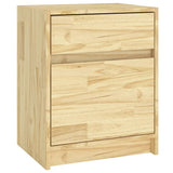 NNEVL Bedside Cabinet 40x31x50 cm Solid Pinewood