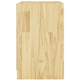 NNEVL Bedside Cabinet 40x31x50 cm Solid Pinewood