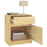 NNEVL Bedside Cabinets 2 pcs 40x31x50 cm Solid Pinewood