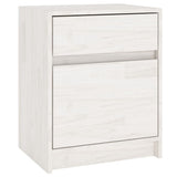 NNEVL Bedside Cabinets 2 pcs White 40x31x50 cm Solid Pinewood
