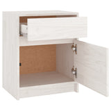 NNEVL Bedside Cabinets 2 pcs White 40x31x50 cm Solid Pinewood