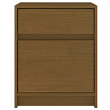 NNEVL Bedside Cabinet Honey Brown 40x31x50 cm Solid Pinewood