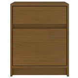 NNEVL Bedside Cabinets 2 pcs Honey Brown 40x31x50 cm Solid Pinewood