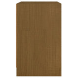 NNEVL Bedside Cabinets 2 pcs Honey Brown 40x31x50 cm Solid Pinewood