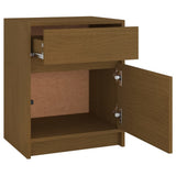 NNEVL Bedside Cabinets 2 pcs Honey Brown 40x31x50 cm Solid Pinewood
