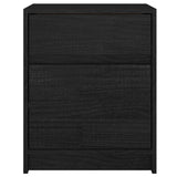 NNEVL Bedside Cabinets 2 pcs Black 40x31x50 cm Solid Pinewood