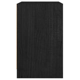 NNEVL Bedside Cabinets 2 pcs Black 40x31x50 cm Solid Pinewood