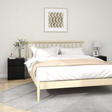 NNEVL Bedside Cabinets 2 pcs Black 40x31x50 cm Solid Pinewood